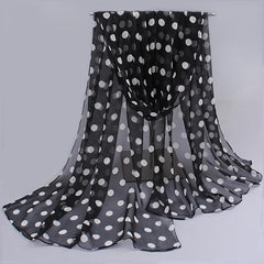 Colorful Polka Dot Scarf Casual Shawl Head Wrap Beach Hijab