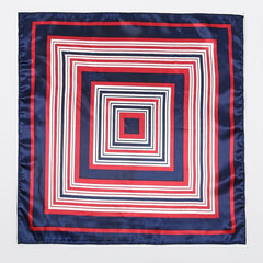 Colorful Stripe Satin Scarf Square Neckerchief Hair Wrap