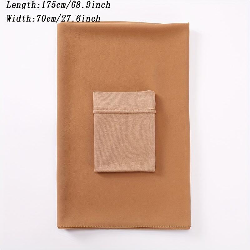 Chiffon Hijab & Bottoming Hat Set Long Sunscreen Turban Basics
