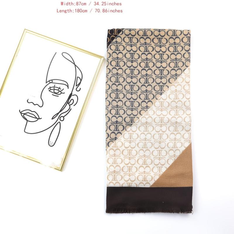 Geometric Print Vintage Women Casual Scarf