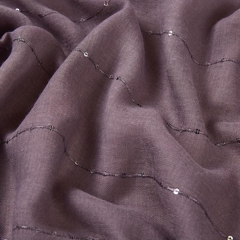 Hot Stamping Frayed Edge Scarf Solid Shawl Hijab Classic Turban Head Wrap