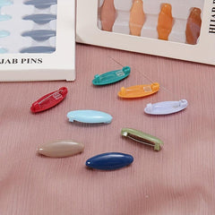 8pcs Scarf Safety Pins With Box Candy Hijab Pins Shawl Brooch Pins Bandana Turba
