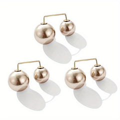3pcs Faux Pearl Scarf Pin Brooch Waist Pin Shawl Pants Clip
