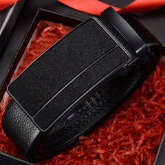 Men's Auto Buckle PU Leather Belt