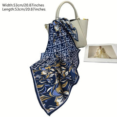 Silk Print Square Scarf Sunproof Inelasticity Headband