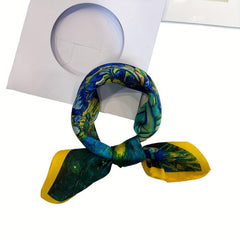 Silk Print Square Scarf Sunproof Inelasticity Headband