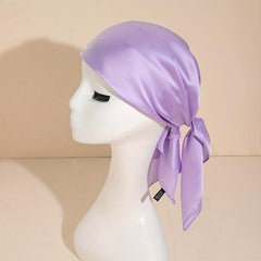 Plain Bandana Silk Scarf Casual Shawl Scarf Wrap Head Wrap Bag Handle Charm