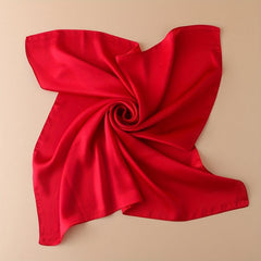 Plain Bandana Silk Scarf Casual Shawl Scarf Wrap Head Wrap Bag Handle Charm