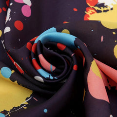 Colorful Spray Print Bandana Square Scarf Women Head Wrap