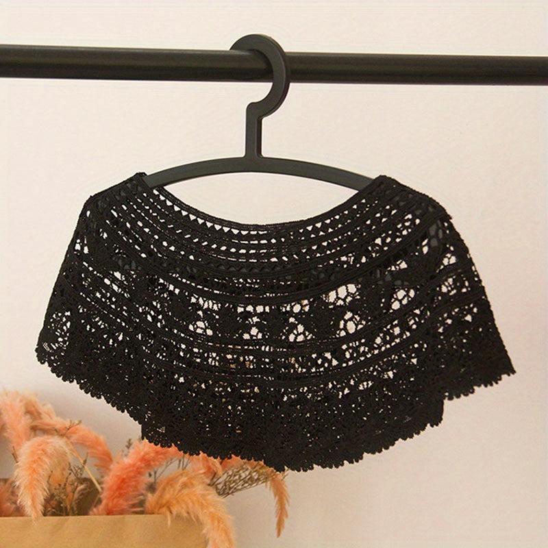 Lace Shawl Flower Hollow Wrap Casual Sunscreen Windproof Cape Dress Accessories