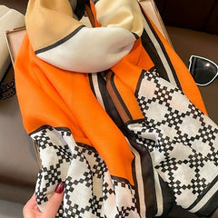 Large Stylish Windproof Block Scarf Classic Warm Shawl