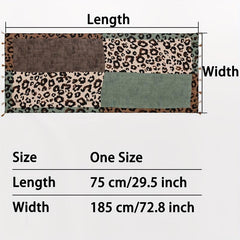 Leopard Print Tassel Decor Scarf Casual Shawl Wrap