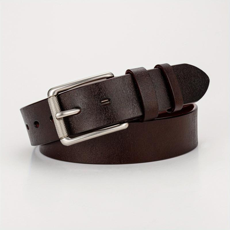 Men's Retro Two Layer Cowhide Leather Belt