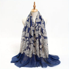 Hot Stamping Printed Scarf Thin Breathable Shawl Long Causal Sunscreen