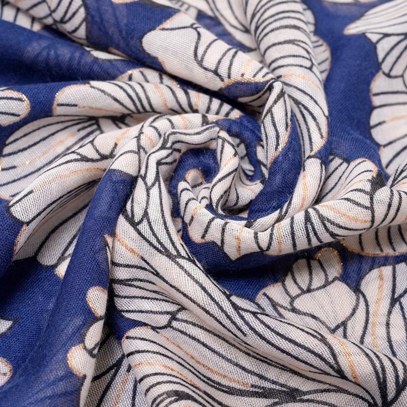 Hot Stamping Printed Scarf Thin Breathable Shawl Long Causal Sunscreen