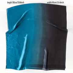Women's Gradient Scarf Lightweight Satin Long Shawl