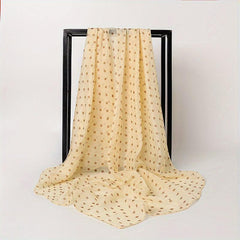 Polka Dot Silksquare Scarf Thin Breathable Shawl Soft Sunproof Scarf