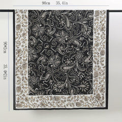 Paisley Print Satin Scarf Large Shawl Bandana Head Wrap