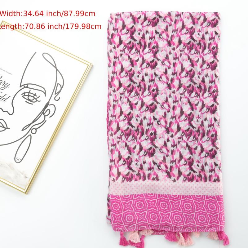 Tassel Scarf Spring & Summer Shawl Casual Windproof Head Wrap