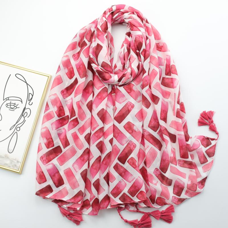 Tassel Scarf Spring & Summer Shawl Casual Windproof Head Wrap