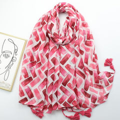 Tassel Scarf Spring & Summer Shawl Casual Windproof Head Wrap