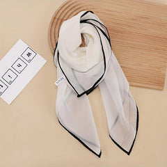 Satin Head Scarf Thin Breathable Square Scarf 69x85 cm
