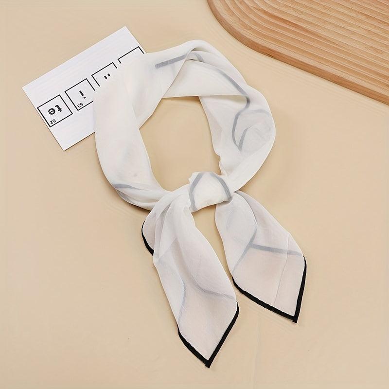 Satin Head Scarf Thin Breathable Square Scarf 69x85 cm
