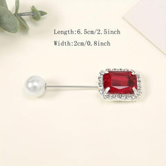 3pc Rhinestone Pin Brooch Scarf Decorative Fixed Buckle Women