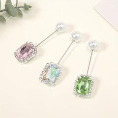 3pc Rhinestone Pin Brooch Scarf Decorative Fixed Buckle Women