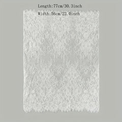 Lace Printed Scarf Veil Mantilla Veil Headscarf Solid Fringed Bridal Veil