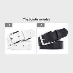 1pc Hollow Pin Buckle Belt No Punching Needed