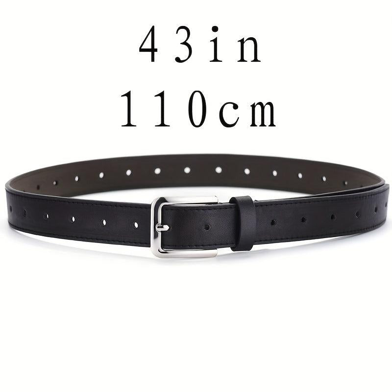 1pc Hollow Pin Buckle Belt No Punching Needed
