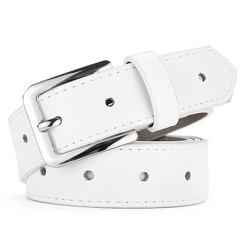 1pc Hollow Pin Buckle Belt No Punching Needed