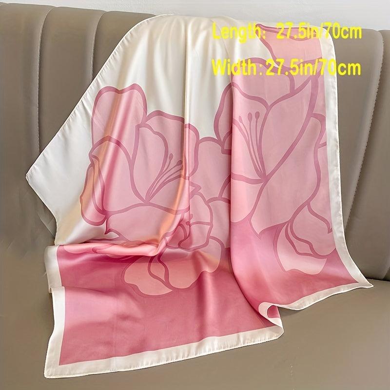 Ginkgo Leaf Flower Bandana Silk Scarf Casual Shawl Wrap Head Wrap