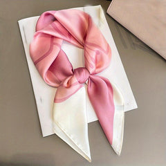 Ginkgo Leaf Flower Bandana Silk Scarf Casual Shawl Wrap Head Wrap