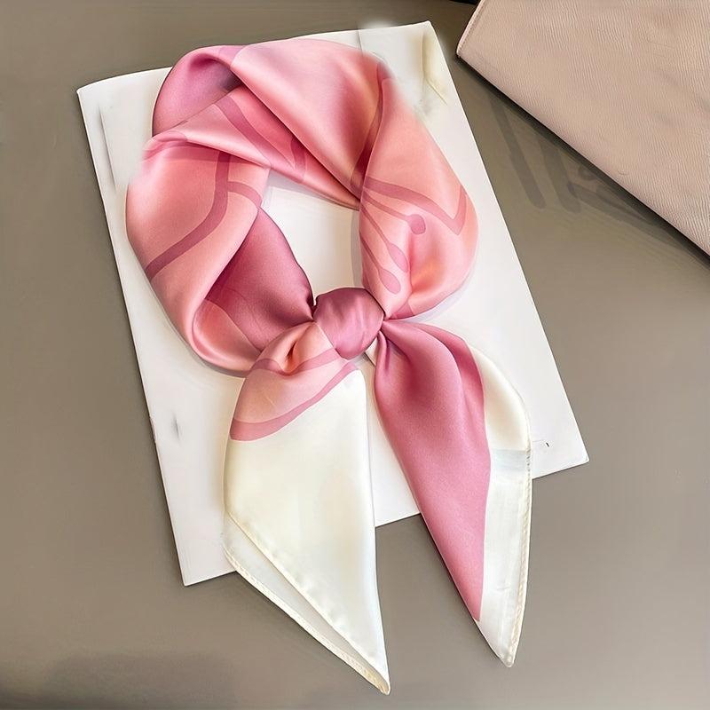 Ginkgo Leaf Flower Bandana Silk Scarf Casual Shawl Wrap Head Wrap