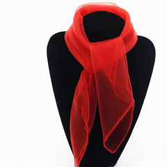 Colorful Chiffon Square Scarf Beach Shawl Lady Neck Warmer Wrap Bandana