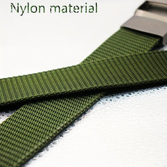 Men's Army Green Canvas Belt Casual Sports Belt