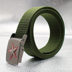 Men's Army Green Canvas Belt Casual Sports Belt