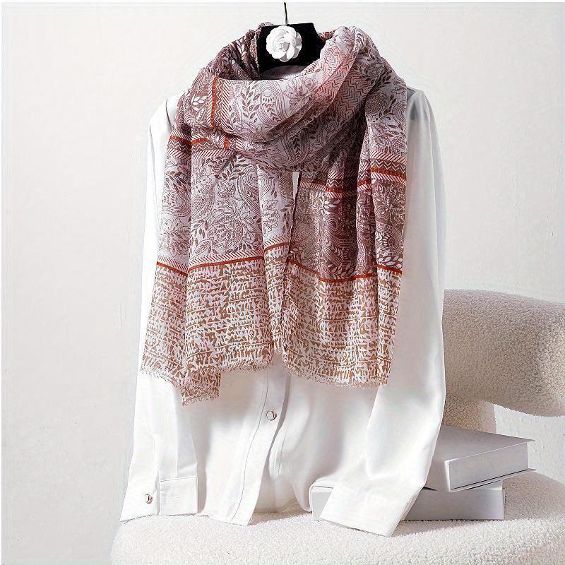 Paisley Printed Scarf Boho Headband Windproof Scarf