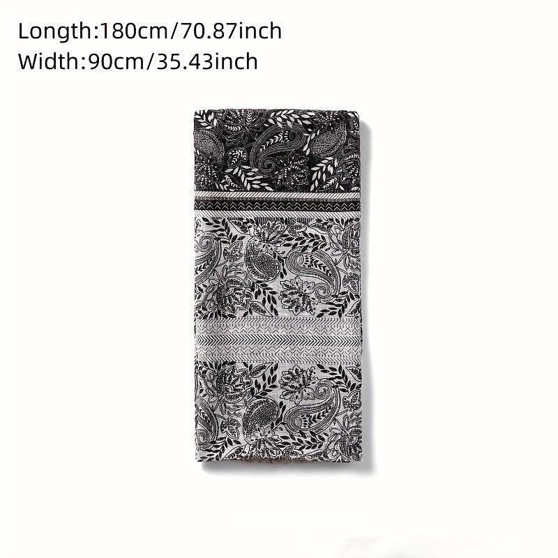 Paisley Printed Scarf Boho Headband Windproof Scarf