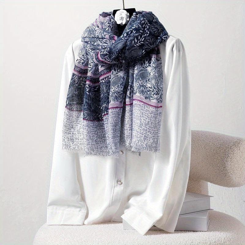 Paisley Printed Scarf Boho Headband Windproof Scarf
