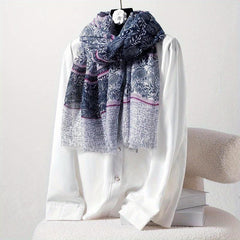 Paisley Printed Scarf Boho Headband Windproof Scarf