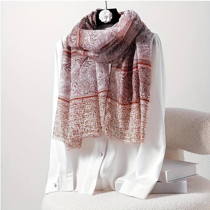 Paisley Printed Scarf Boho Headband Windproof Scarf