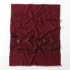 Pattern Fringed Scarf Thin Breathable Shawl Long Sunscreen Head Wrap