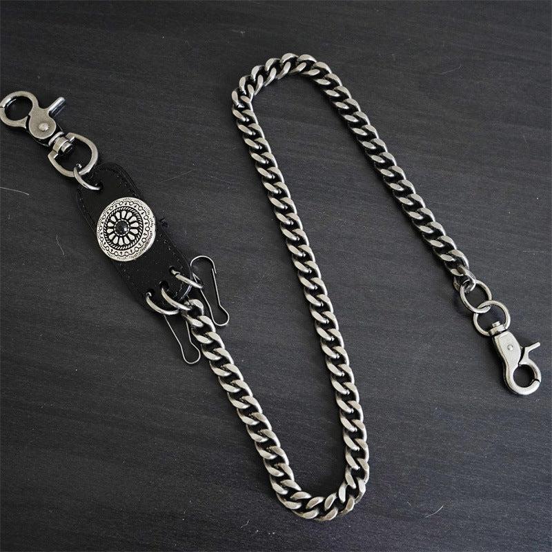 Punk Metal Hanging Chain Accessories Waist Chain Male Hip Hop