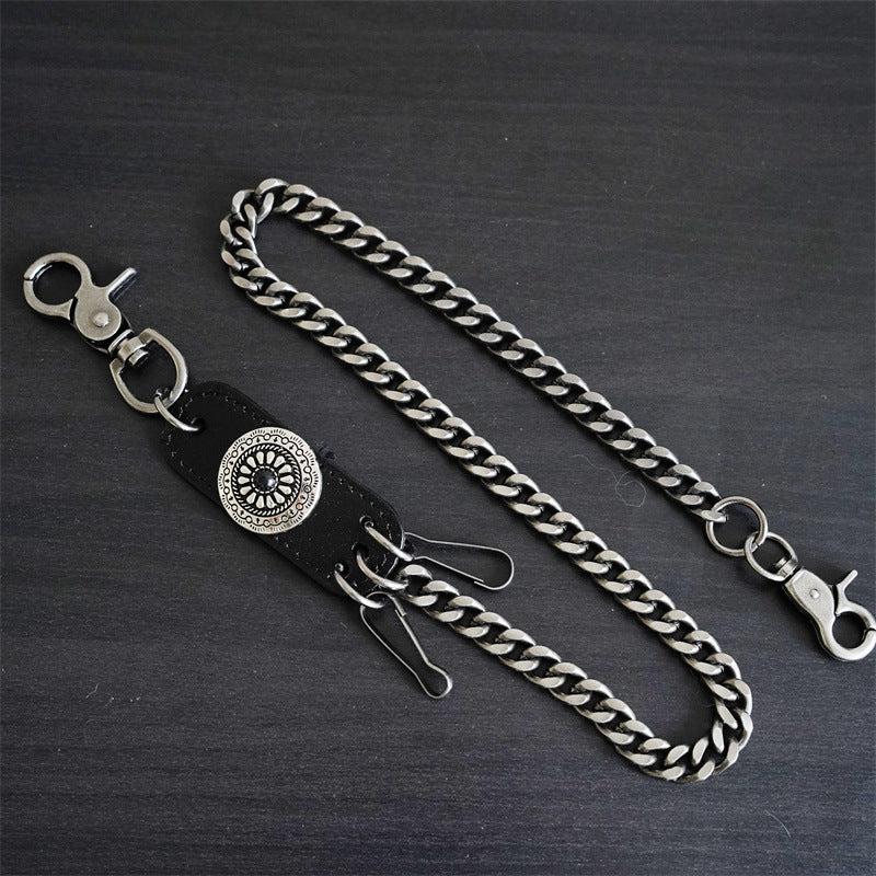 Punk Metal Hanging Chain Accessories Waist Chain Male Hip Hop