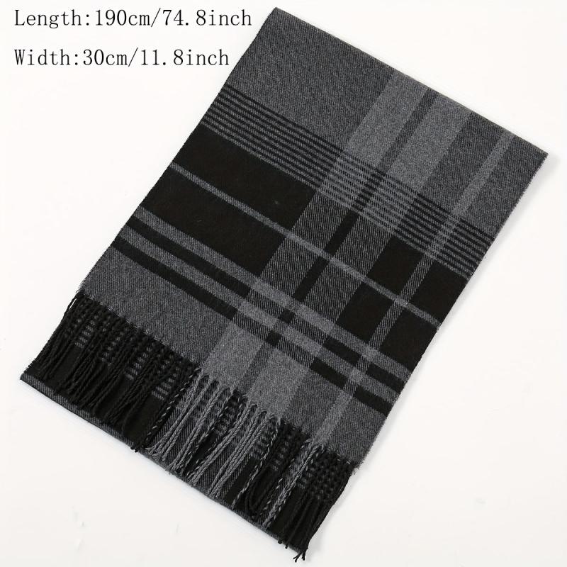 Geometric Plaid Scarf Sunscreen Fringed Shawl