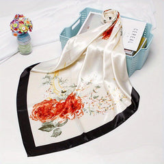 Square Satin Scarf for Workplace