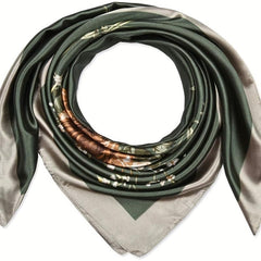 Square Satin Scarf for Workplace